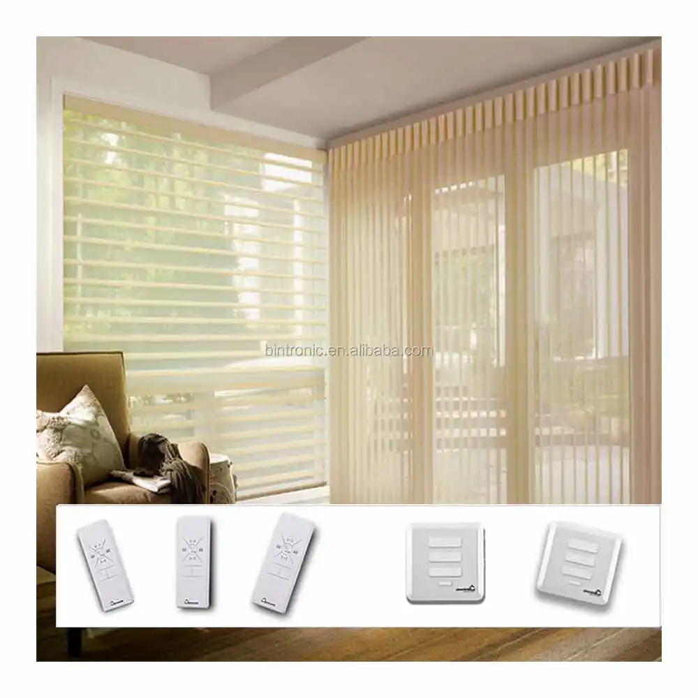 Blinds Vertical Blinds Bintronic Taiwan Motorised Blind Track Motorized Vertical Blinds Window Treatment Luxury Items Home