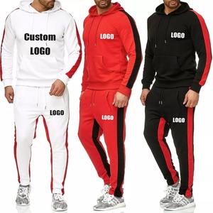 Custom Logo 100% Cotton and Polyester Jogging Suits Unisex Sweat suits Women Hoodie Tracksuits For Men - Product Image 1