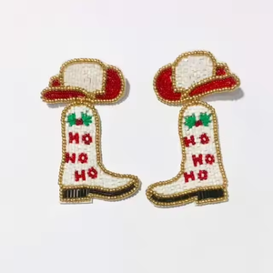 <b>Bee</b> bottle seed beads embroidery wine bottle earrings Cocktail beaded Statement bottle earring for women and girls - Product Image 5