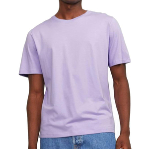 T-shirt régulier et respirant Anti-rides T-shirt de sport ajusté décontracté pour hommes Haut en jersey 100% coton avec logo solide - Product Image 4