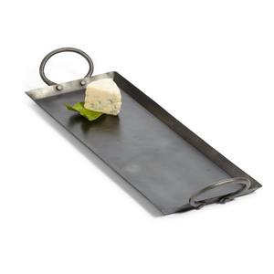 Bandeja de Servicio Ovalada de Aluminio de Primera Calidad para Decoración de Mesa en Casa u Hotel, Bandeja Clásica para Servir Bocadillos y Galletas - Product Image 3