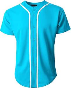 Camisetas de Béisbol con Cuello Redondo, Transpirables, Tallas Grandes, Manga Corta, Ropa Deportiva, Servicio OEM, 100% Poliéster, Nueva Llegada 2024 - Product Image 6