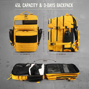 Mochila táctica de gran capacidad con logotipo personalizado estampado bordado al aire libre senderismo Camping equipo de viaje OEM proveedor de fábrica - Product Image 6