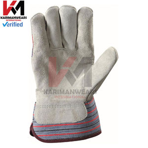 Gants en cuir OEM personnalisés, vente en gros, livraison rapide dans le monde entier, gants en cuir de protection pour la manutention industrielle - Product Image 2