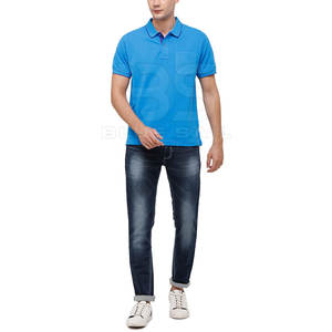Camiseta Polo cómoda de algodón 100% para hombre con diseño de Cuello clásico y manga corta, uso diario, camiseta Polo hecha a medida para hombre - Product Image 4