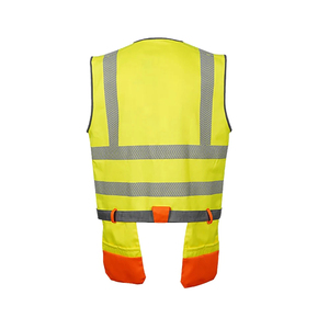 ผู้ผลิตเสื้อผ้าเพื่อความปลอดภัยแบบ OEM เสื้อกั๊กสะท้อนแสงสำหรับทำงาน เสื้อผ้าทำงานหลายช่องใส่ของ เสื้อกั๊กทำงานเพื่อความปลอดภัยหลากสี เสื้อกั๊กทำงานก่อสร้าง - Product Image 5
