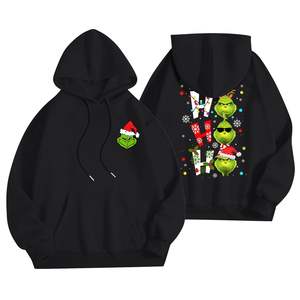 Wholesale Premium Quality Custom Team Logo 3D <b>Christmas</b> Sports <b>Hoodie</b> Pullover Sweatshirt For Adults & Youth - Product Image 4