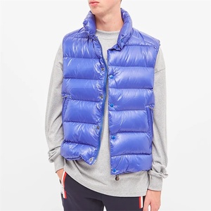 Chaquetas acolchadas sin mangas de nuevo diseño de alta calidad para hombre, abrigo cálido de invierno de tela de poliéster ligero, chalecos acolchados 2025 - Product Image 4
