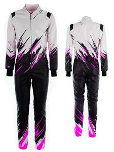 Combinaison de karting pour homme CHRIS RACEWEAR 2025, double couche personnalisée, coton FR respirant, intérieur Nomex, séchage rapide, techniques d'impression - Product Image 4