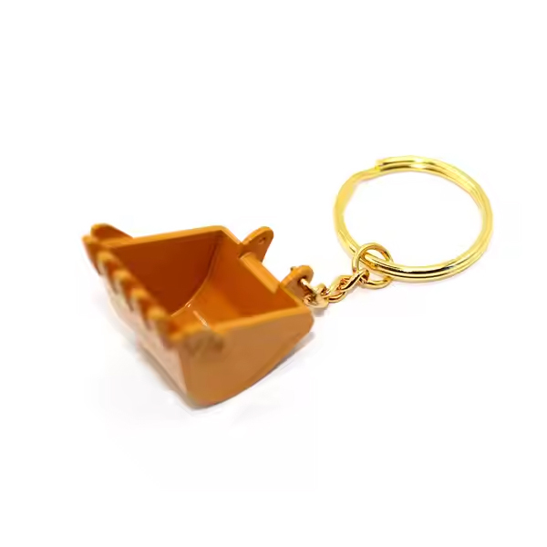 Metal Excavator Bulldozer Pushdozer Digger Shovel Head Bucket Keychain ...
