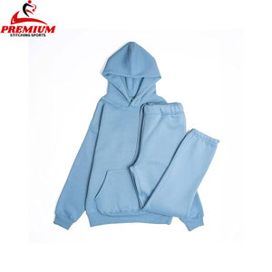 Vente en gros sur mesure Survêtement pour hommes Sweat imprimé bouffant Ensembles pantalon évasé et sweat à capuche Survêtement empilé Jogging Porter Haut à capuche - Product Image 2