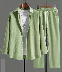 High-End 2-Piece Sweatsuit Lightweight Soft Breathable Jacket Sweat Pant <b>Wind</b> <b>Breaker</b> for Outdoor <b>Camping</b> Sports Set for Autumn - Product Image 5