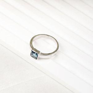 Précieux de haute qualité naturel Londres bleu topaze pierre précieuse 925 solide en argent Sterling à la main anneaux de mariage bijoux pour la vente en gros - Product Image 5
