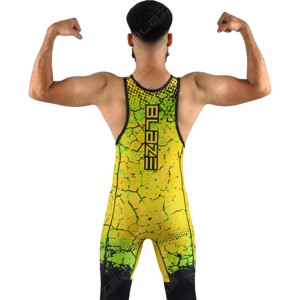 Vêtements de sport personnalisés OEM Sublimation numérique pour hommes Singlet de lutte Singlets de lutte personnalisés pour hommes - Product Image 3