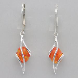 Pendientes de Plata de Ley 925 hechos a mano, Pendientes colgantes de ópalo de fuego, ropa para mujeres y niñas en fiesta de boda, Hldi, favores Mehendi - Product Image 2