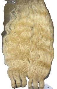 Paquetes de cabello Remy Rubio 613 de la mejor calidad del fabricante indio 10-30 pulgadas cinta ondulada Natural estilo preadherido envío rápido - Product Image 4