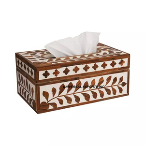 Boîte à mouchoirs en bois rectangle porte-mouchoirs fait main d'excellente qualité boîte à mouchoirs en bois fantaisie classique élégante - Product Image 5