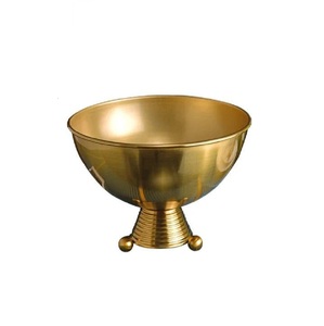 Trendy Metallic Champagne <b>Ice</b> Bowls Round Shape Wine Cooler Gold Finished for Beer Soft <b>Drink</b> Hotels Party Barware Use - Product Image 1