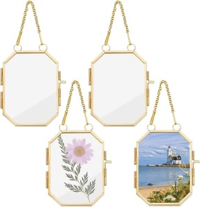 Cadre photo en métal fait main avec finition polie de forme carrée élégante à bordure perlée pour l'agencement intérieur - Product Image 5