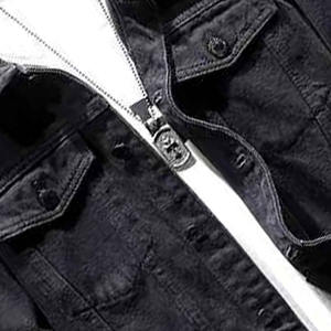 แจ็คเก็ตยีนส์ผู้ชายไซส์ใหญ่คุณภาพสูงแบบสั่งทำพิเศษปี 2024 ขายตรงจากโรงงาน แจ็คเก็ตยีนส์ขายดีสำหรับผู้ชาย - Product Image 5