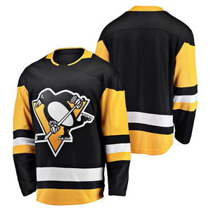Fabricante OEM diseño profesional poliéster Hockey uniforme personalizado bordado aparejos sarga Logo Hockey sobre hielo Jersey - Product Image 6