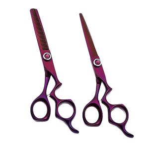 Tijeras de peluquero industriales baratas de la mejor calidad, mango de plástico en blanco para zurdos con borde liso para cortar el cabello - Product Image 5