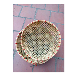 Traditional Vietnamese Bamboo <b>Basket</b> Bamboo Winnowing Tray Bamboo Dome Food Cover Handmade - Product Image 5