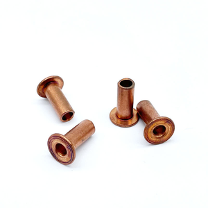 Œillet métallique tubulaire creux en laiton à tête plate sur mesure, vente chaude - Product Image 1
