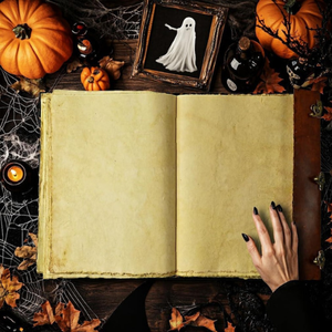 Libro de Hechizos de Cuero Extra Grande Hocus Pocus, Diario de Halloween de 22x14.5 Pulgadas con Cerradura, Decoración Gótica Espeluznante - Product Image 5
