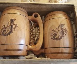 Taza de Madera Hecha a Mano con Pajita, Diseño Moderno de Primera Calidad para Té, Café, Vino y Cerveza de Falak - Product Image 2