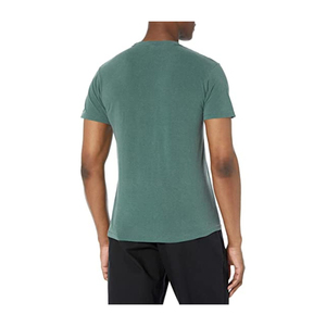 T-shirt en coton 100% uni, formel, tricoté, coupe classique pour homme, tissu doux, fabricant OEM ODM - Product Image 3