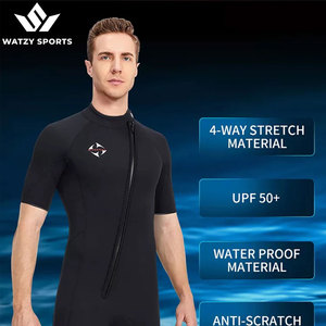 Men 3mm Shorty <b>Wetsuit</b> Full Body Surf Diving Suit Male Thick Thermal Neoprene Swimsuit Scuba Wet Suits for Snorkeling Kayaking - Product Image 2