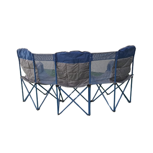 CC09 Stainless Steel Triple Seat <b>Folding</b> <b>Chair</b> Modern Outdoor Furniture with 480kg Load Capacity for <b>Garden</b> Picnic Camping - Product Image 4