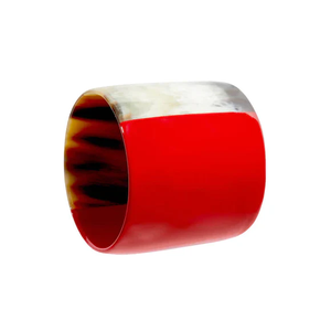 แหวนผ้าเช็ดปากรูปเขาควายสำหรับตกแต่งโต๊ะงานหัตถกรรมใหม่ทำมือ - Product Image 5