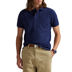 Polos para hombre al por mayor camisas de manga corta personalizadas con colores personalizados ajuste regular para looks activos y de moda - Product Image 2