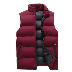 Chaqueta Bomber de Invierno para Hombre, Cálida, Reversible, Impermeable, con Capucha, Cuello Alto, Relleno de Poliéster/Algodón, Talla Grande, con Cierre - Product Image 1
