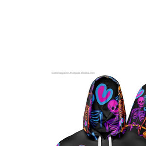 Sweat-shirt à capuche respirant à séchage rapide personnalisé par sublimation, sweat-shirt de performance athlétique, polyester, pull-over vierge, sweat-shirt à capuche pour l'entraînement - Product Image 3