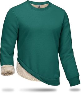 Camisetas de Invierno para Hombre, Forradas de Sherpa, Cómodas, Casuales, de Manga Larga, Bordadas, Ecológicas, de Alta Calidad y Ligeras, Más Vendidas - Product Image 1