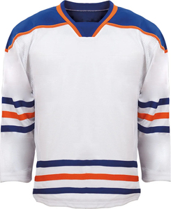 Uniforme de Hockey sobre Hielo Sublimado Personalizado de Alta Calidad, Jersey de Equipo con Cuello en V, Manga Larga, Secado Rápido, Transpirable, Antibacteriano - Product Image 3