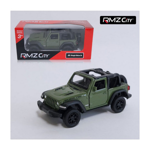 Coche de juguete Rmz City Jeep Wrangler Rubicon 1:24 de metal fundido a presión, modelo con mecanismo de retroceso para niños de 3 años en adelante - Product Image 1