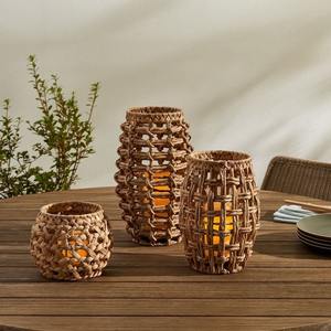 Linterna costera hecha de bambú Decoración del hogar Jacinto de agua para Navidad - Product Image 1