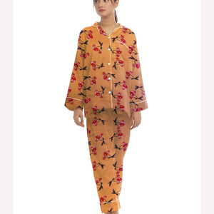 Cómodo traje de pijama de noche para mujer, algodón suave elegante de dos piezas de ropa de dormir, pijamas elegantes, suministro al por mayor - Product Image 5