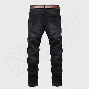 Dernier design de jeans en denim, échantillon d'achat en gros, sur mesure, déchiré, délavé, respirant, pantalon personnalisé, couleur personnalisée, vente en gros, OEM - Product Image 2