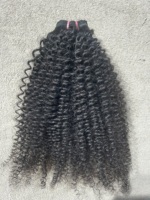 Extensions de cheveux humains brésiliens bouclés crépus 100% vierges Remy, lots de mèches bouclées couleur naturelle, double trame machine, sans nœuds