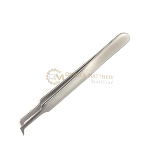 Professionnel nouveau Volume applicateur d'extension de cils en acier inoxydable pointe arrondie sourcil pince à cils outil de beauté DAVID - Product Image 4