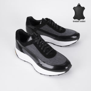 Zapatillas Híbridas de Piel Vacuna Genuina para Hombre, Ligeras, Impermeables, Antideslizantes, Transpirables, Casuales, Negras - Product Image 5