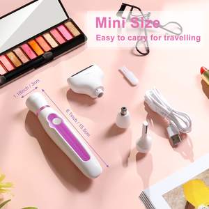 Depiladora Eléctrica 4 en 1 para Mujer, Uso en Seco/Húmedo, Impermeable, para Cejas, Zonas Íntimas, Piernas, Brazos y Área del Bikini - Product Image 4