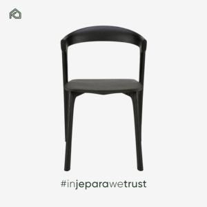 Silla de Comedor Moderna Impermeable de Madera de Teca Sólida con Reposabrazos de Cuero PU, Estilo Nórdico Ecológico para Hotel, Patio, Jardín, Restaurante, Exterior - Product Image 5