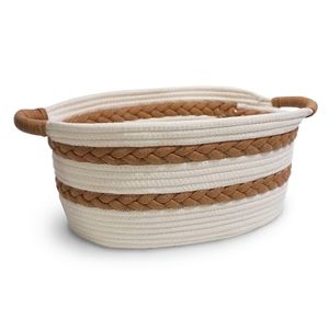 Cesta de Macramé de Algodón Natural para Guardar Juguetes, Ayuda a Mantener la Habitación de los Niños Organizada con un Material Suave y Seguro - Product Image 3
