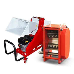 Wood Chipper for Farm Home Use DE-80G Europe Style Wood Waste Grinding Equipment Gasoline Powered